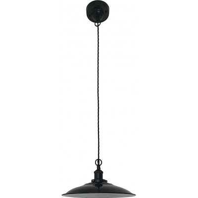 Lampada a sospensione 15W Forma Conica 165×35 cm. Soggiorno, camera da letto e atrio. Metallo. Colore nero