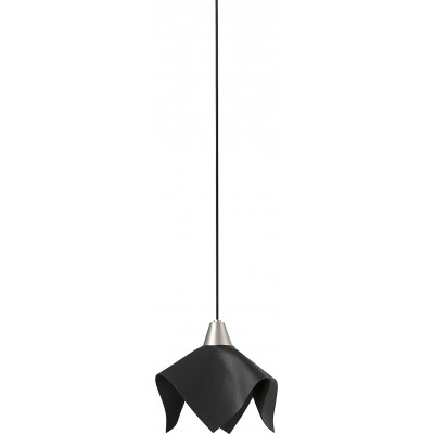Lámpara colgante 5W Forma Redonda 20×20 cm. LED Salón, comedor y vestíbulo. Aluminio. Color negro