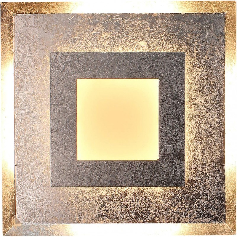 148,95 € Free Shipping | Indoor wall light 18W Square Shape 32×32 cm. Dining room, bedroom and lobby. Design Style. Metal casting. Golden Color