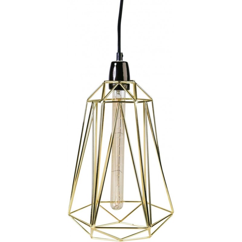 79,95 € Free Shipping | Hanging lamp 39×21 cm. Living room, bedroom and lobby. Retro Style. Metal casting. Golden Color