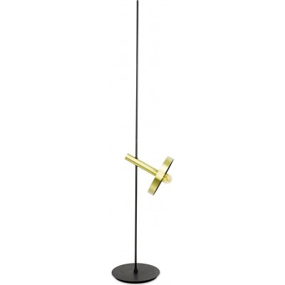 Lampada da pavimento Forma Rotonda 160×30 cm. Soggiorno, camera da letto e atrio. Colore d'oro
