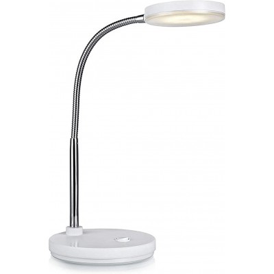 Lámpara de escritorio 5W Forma Redonda Comedor, dormitorio y vestíbulo. Estilo moderno. Metal. Color plata