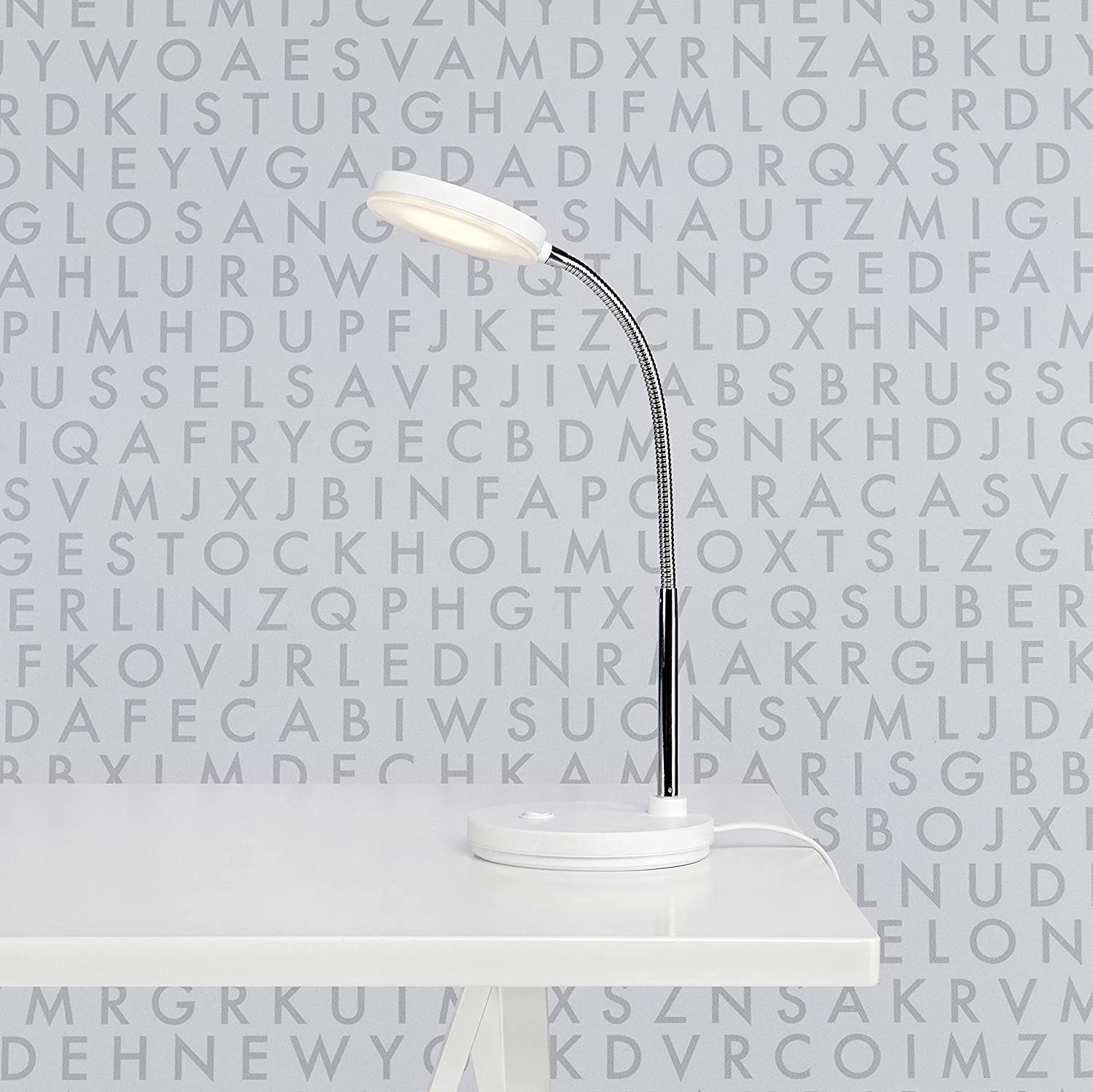 99,95 € Kostenloser Versand | Schreibtischlampe 5W Metall. Silber Farbe