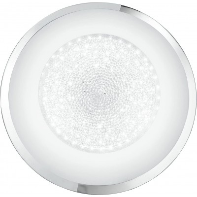 Innendeckenleuchte 14W Runde Gestalten 30×30 cm. LED Wohnzimmer, esszimmer und schlafzimmer. Kristall und Glas. Weiß Farbe