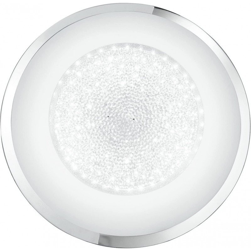 208,95 € Free Shipping | Indoor ceiling light 14W Round Shape 30×30 cm. LED Living room, dining room and bedroom. Crystal and Glass. White Color