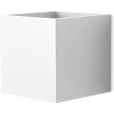 Aplique de pared interior 4W Forma Cúbica 12×12 cm. LED Salón, comedor y dormitorio. Estilo moderno. Aluminio. Color blanco