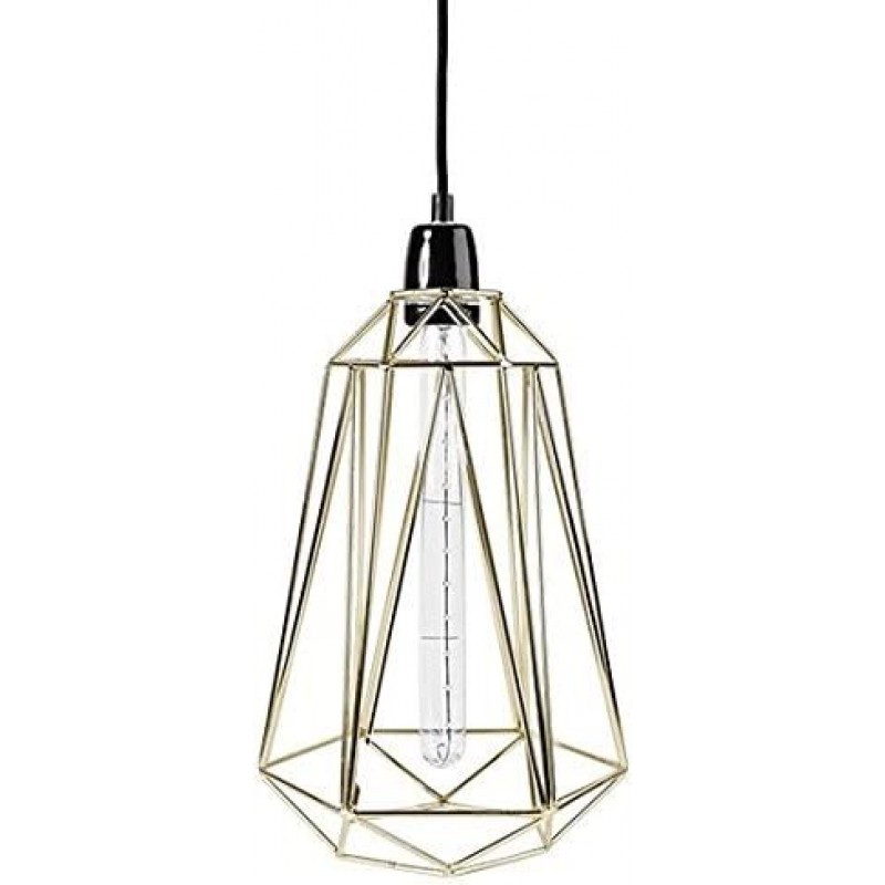 79,95 € Free Shipping | Hanging lamp 40W 39×21 cm. Living room, dining room and bedroom. Metal casting. Golden Color