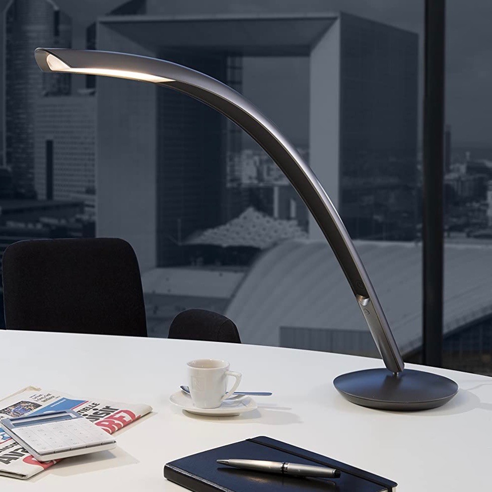 234,95 € Spedizione Gratuita | Lampada da scrivania 5W 77×31 cm. LED Alluminio e pmma. Colore grigio