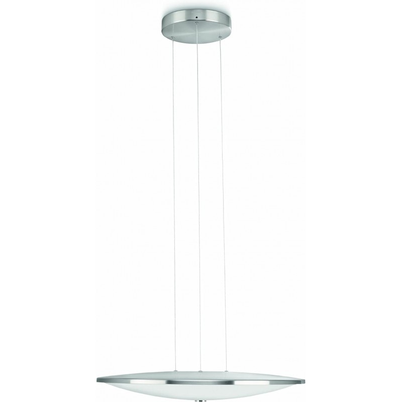 117,95 € Kostenloser Versand | Hängelampe Philips 2W 2700K Sehr warmes Licht. 47×44 cm. LED Pmma und metall. Überzogenes chrom Farbe
