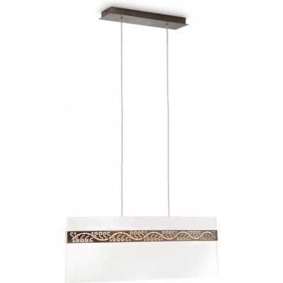 178,95 € Kostenloser Versand | Hängelampe Philips 50W 2800K Sehr warmes Licht. 64×31 cm. Halogen Glas. Schwarz Farbe
