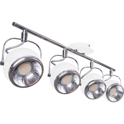 Faretto da interno 35W 83×30 cm. 4 faretti Metallo. Colore bianca