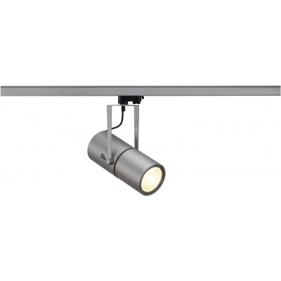 199,95 € Free Shipping | Indoor spotlight 70W Cylindrical Shape 48×15 cm. Adjustable LED. Three-phase rail-rail system Dining room, bedroom and lobby. Modern Style. Aluminum and Glass. Gray Color