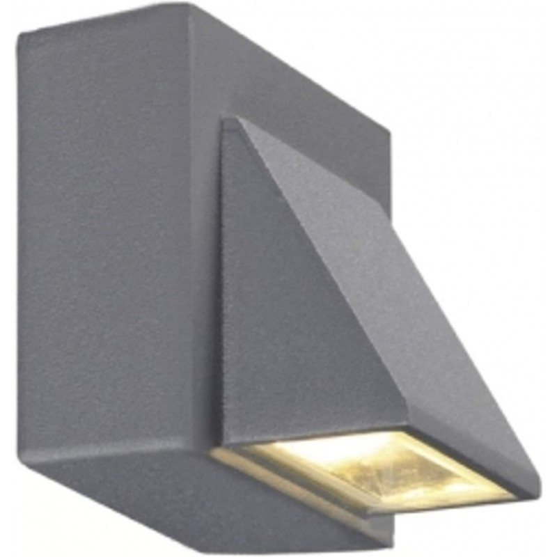 134,95 € Free Shipping | Indoor wall light 1W Rectangular Shape 8 cm. Dining room, bedroom and lobby. Modern Style. Metal casting. Gray Color