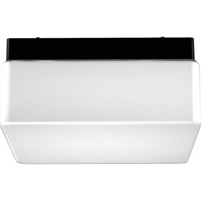 Deckenlampe 20W Rechteckige Gestalten 9×7 cm. Wohnzimmer, esszimmer und schlafzimmer. Kristall und Glas. Weiß Farbe