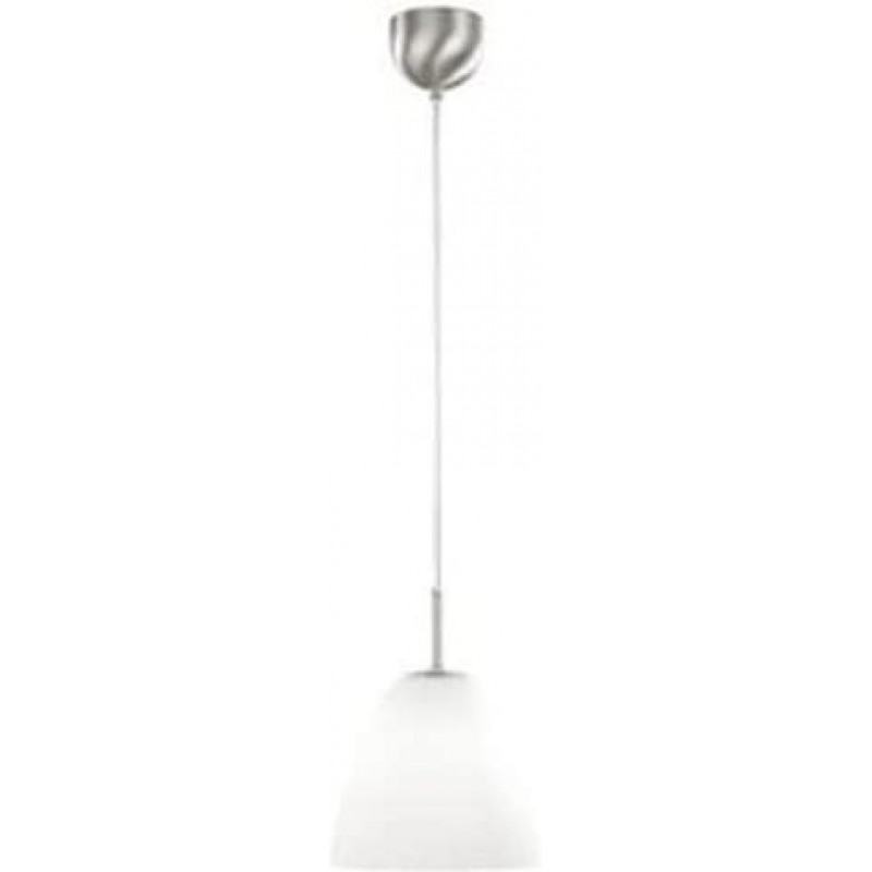 166,95 € Free Shipping | Hanging lamp 75W Conical Shape 30×30 cm. Living room, dining room and bedroom. Glass. Nickel Color