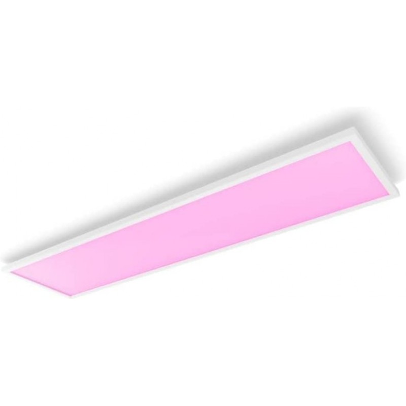 341,95 € Envio grátis | Painel de LED Philips 60W 120×30 cm. LED. Alexa e Google Home Pmma e metais. Cor branco