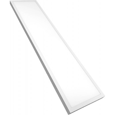 313,95 € Envoi gratuit | Boîte de 5 unités Panneau LED 48W 6500K Lumière froide. 120×30 cm. Driver inclus Métal. Couleur blanc