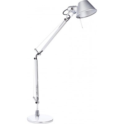 Lampada de escritorio 70W Forma Cônica 87×25 cm. LED articulado Sala de estar, sala de jantar e quarto. Estilo moderno. Alumínio. Cor alumínio