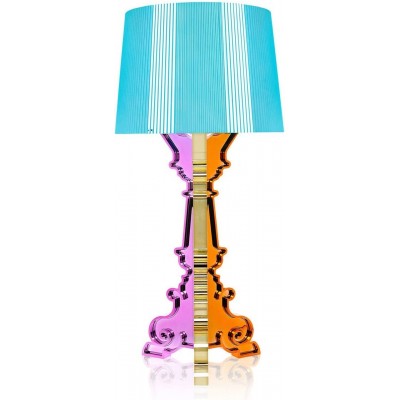 Lampada da tavolo 4W Forma Cilindrica Ø 37 cm. Luce con regolatore di intensità Sala da pranzo, camera da letto e atrio. PMMA. Colore blu