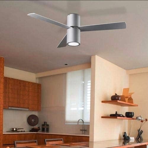 431,95 € Spedizione Gratuita | Ventilatore da soffitto con luce 23W 132×132 cm. 3 pale. Illuminazione a LED Acrilico. Colore grigio