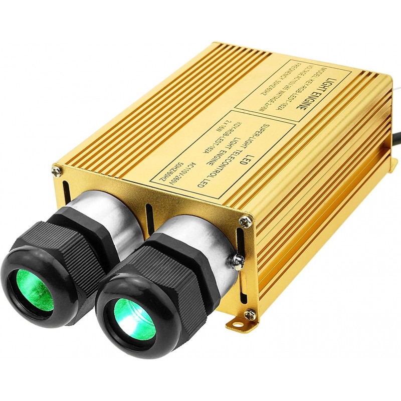 295,95 € Envio grátis | Equipamentos de iluminação 32W 14×9 cm. Fonte de iluminação LED RGB multicolor. Fibra ótica Cor amarelo