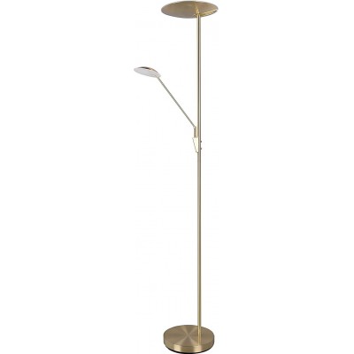 389,95 € Free Shipping | Floor lamp Trio 33W Round Shape 179×30 cm. Adjustable LED. reading aid sconce Dining room, bedroom and lobby. Modern Style. Acrylic and Metal casting. Golden Color