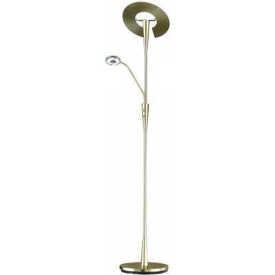 346,95 € Free Shipping | Floor lamp Trio 30W 3000K Warm light. 180×60 cm. Auxiliary reading light Brass. Golden Color