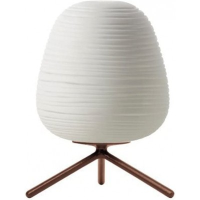Настольная лампа 70W Сферический Форма 27×20 cm. Зажимной штатив Гостинная, столовая и спальная комната. Алюминий. Белый Цвет