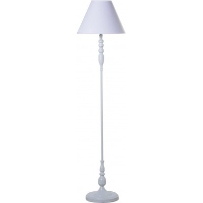 Lampada da pavimento Forma Conica 38×16 cm. Soggiorno, sala da pranzo e camera da letto. Metallo. Colore bianca