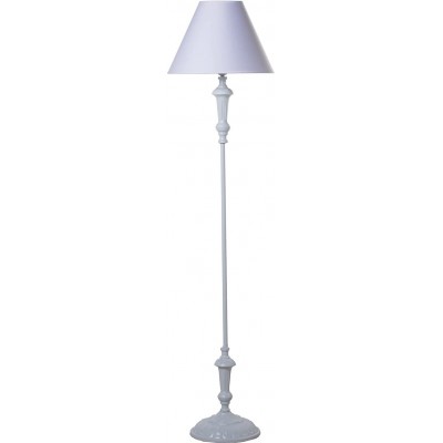 Floor lamp Conical Shape 155×38 cm. Living room, dining room and bedroom. Metal casting. White Color