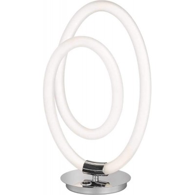 447,95 € Free Shipping | Table lamp 15W Round Shape 40×24 cm. Living room, dining room and bedroom. Modern Style. Metal casting and Polycarbonate. Plated chrome Color