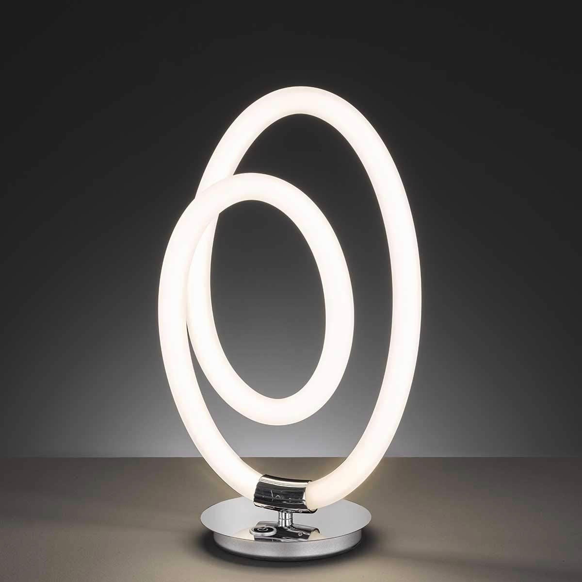426,95 € Spedizione Gratuita | Lampada da tavolo 15W 40×24 cm. Metallo e policarbonato. Colore cromato