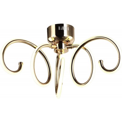 398,95 € Free Shipping | Ceiling lamp 16W 30×30 cm. Metal casting. Golden Color