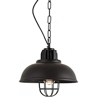 Lámpara colgante 40W Forma Esférica 145×33 cm. Salón, dormitorio y vestíbulo. Metal. Color negro