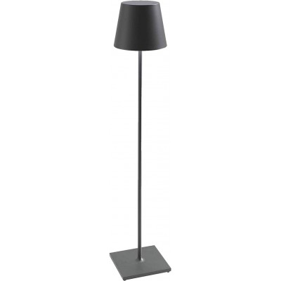 Lampada da pavimento 10W 54×37 cm. LED dimmerabili Pmma. Colore nero