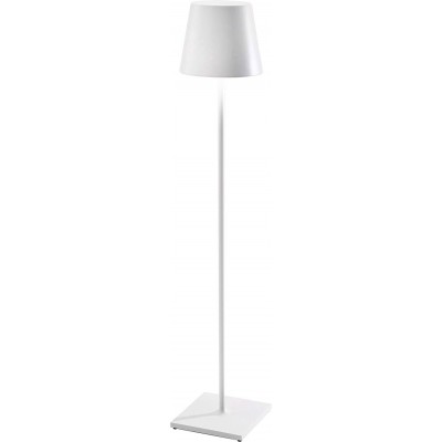 Lampada da pavimento 10W 3000K Luce calda. Forma Conica 54×37 cm. LED dimmerabili Soggiorno, sala da pranzo e atrio. PMMA. Colore bianca
