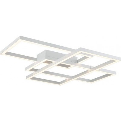 シーリングランプ 80W 平方 形状 78×68 cm. LED リビングルーム, ダイニングルーム そして ベッドルーム. モダン スタイル. 金属. 白い カラー