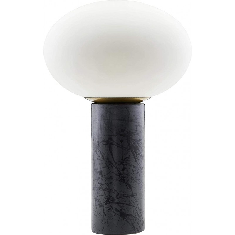 323,95 € Free Shipping | Table lamp 40W Spherical Shape 45×30 cm. Living room, dining room and bedroom. Modern Style. Ceramic, Crystal and Brass. White Color