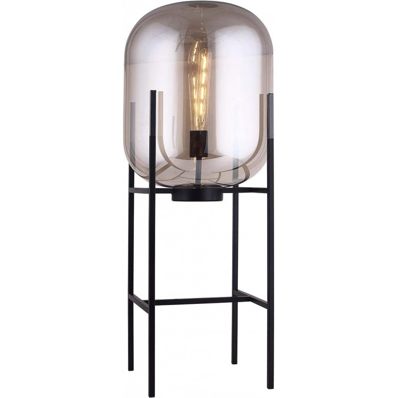 254,95 € Free Shipping | Table lamp 4W 3000K Warm light. Spherical Shape Ø 38 cm. Dining room, bedroom and lobby. Modern Style. Crystal, Metal casting and Glass. Brown Color