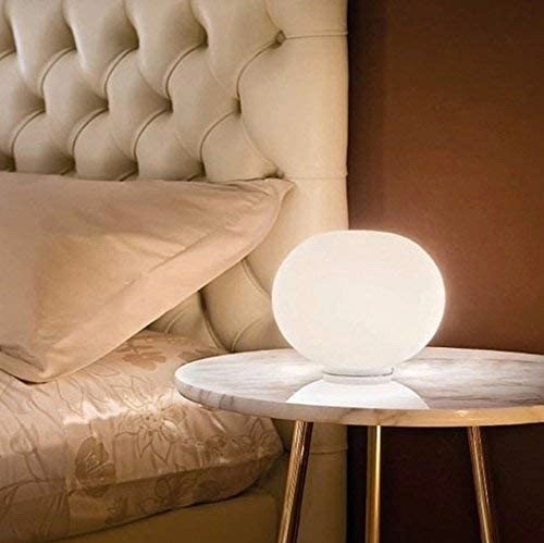 346,95 € Spedizione Gratuita | Lampada da tavolo 19×19 cm. Alluminio, cristallo e pmma. Colore bianca