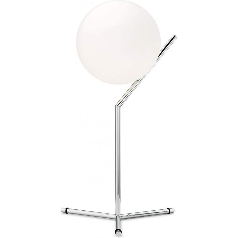 485,95 € Free Shipping | Table lamp 60W Spherical Shape 53×20 cm. Dining room, bedroom and lobby. Modern Style. Steel, Metal casting and Brass. White Color