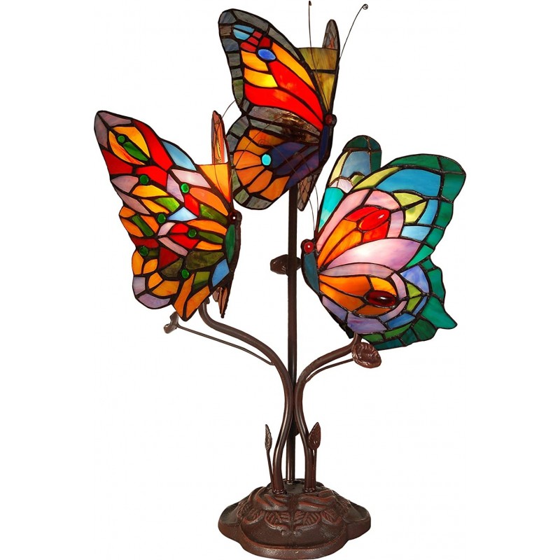 553,95 € Spedizione Gratuita | Lampada da tavolo 25W 53×35 cm. Disegno a forma di farfalla Sala da pranzo, camera da letto e atrio. Stile design. Bicchiere