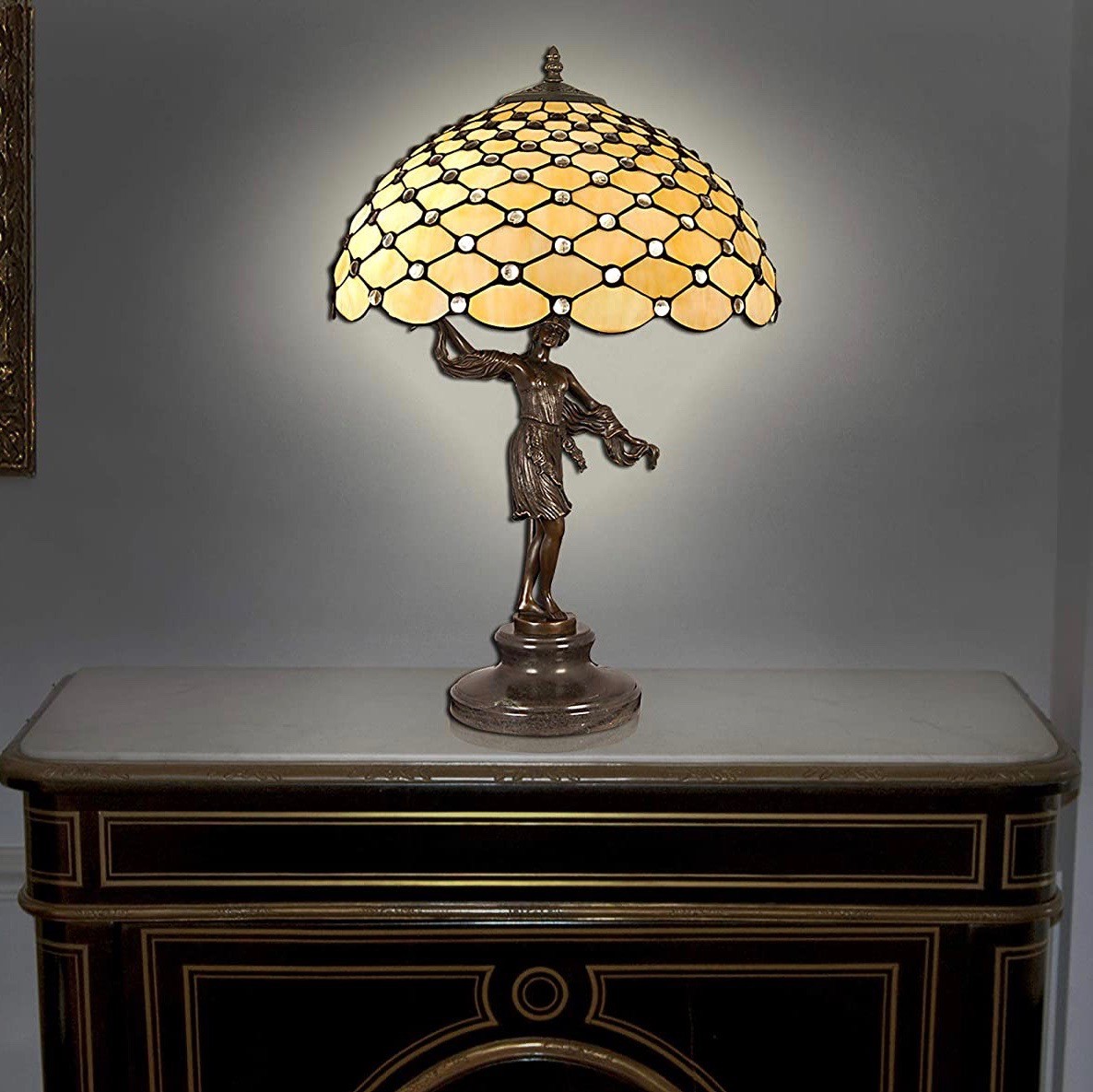 249,95 € Spedizione Gratuita | Lampada da tavolo 60W 62×41 cm. Design a forma di scultura Bicchiere. Colore marrone