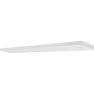 Lampada da soffitto 25W Forma Estesa 149×12 cm. Sala da pranzo, camera da letto e atrio. Alluminio. Colore bianca
