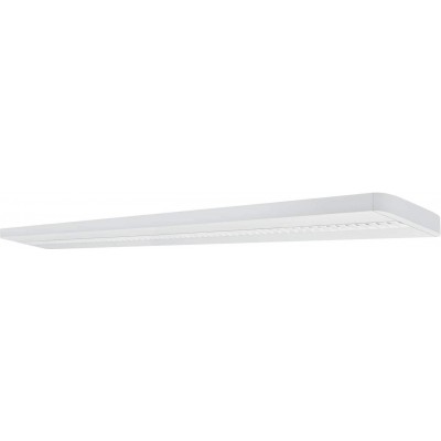 Lámpara de techo 34W 3000K Luz cálida. Forma Alargada 123×12 cm. LED con sensor Salón, comedor y dormitorio. Aluminio. Color blanco