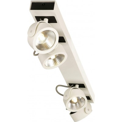 Внутренний точечный светильник 60W Удлиненный Форма 88×16 cm. 4 регулируемых прожектора Гостинная, спальная комната и лобби. Современный Стиль. Алюминий. Белый Цвет