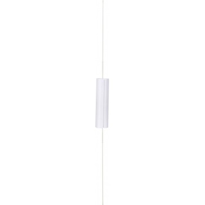 Lampada a sospensione 12W Forma Cilindrica 120×15 cm. Sala da pranzo, camera da letto e atrio. Stile moderno. Alluminio. Colore bianca