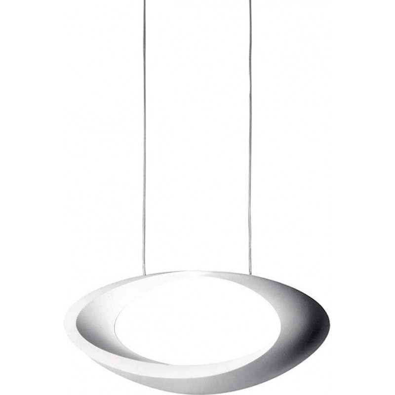 497,95 € Envoi gratuit | Lampe à suspension 44W Façonner Ronde 150×41 cm. LED Salle à manger, chambre et hall. Aluminium. Couleur blanc