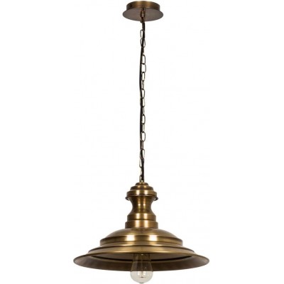 Lámpara colgante 100W Forma Redonda 110×36 cm. Salón, comedor y dormitorio. Estilo vintage. Metal. Color dorado