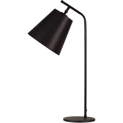 Lámpara de sobremesa 100W Forma Cónica 67×17 cm. Salón, comedor y dormitorio. Estilo moderno. Metal. Color negro
